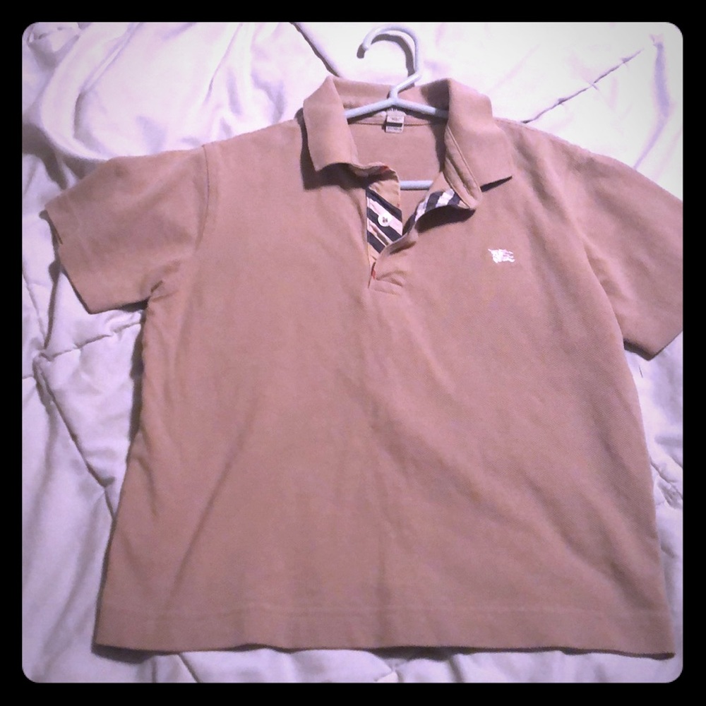 Boys Burberry polo shirt